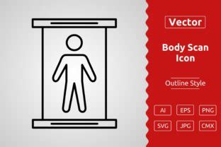 Vector Body Scan Outline Icon Graphic By Muhammad Atiq Creative Fabrica