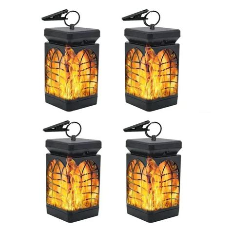 Lanternes Solaires D Ext Rieur Flamme Vacillante Lanternes