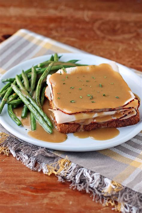 Hot Turkey Sandwich With Gravy Emily Bites