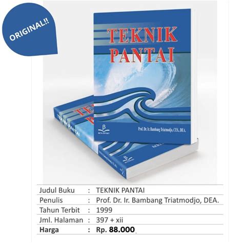 Jual Buku Teknik Sipil Teknik Pantai Original Shopee Indonesia