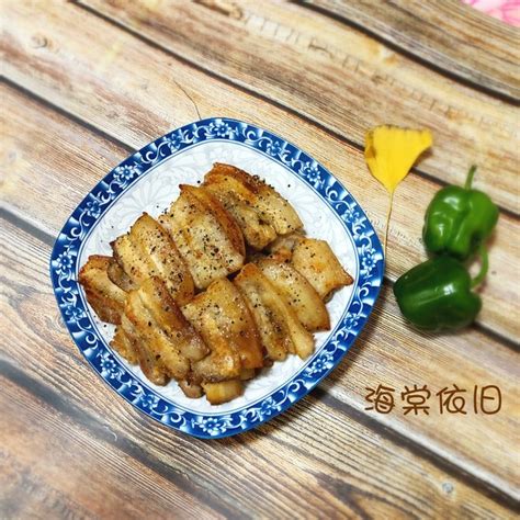 【盐煎五花肉的做法步骤图，盐煎五花肉怎么做好吃】海棠依旧bakery 下厨房