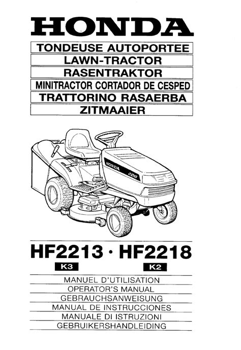 Manual Honda HF2213 Page 1 Of 50 English