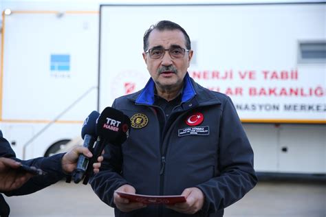 Enerji Ve Tabii Kaynaklar Bakan Fatih D Nmez Deprem B Lgesinden