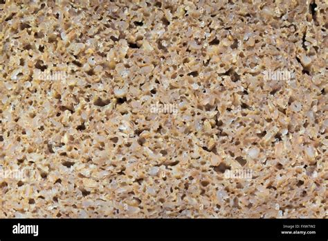 Detailed Look At Wholegrain Rye Bread Texture Stock Photo Alamy