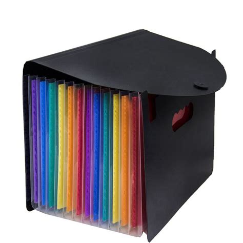 12 Pocket Expanding Files Folder A4 Expandable File Organizer