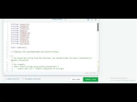 Super Reduced String Hackerrank Solution Youtube