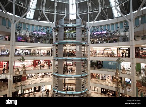 Interior Of Suria Klcc Shopping Mall In Kuala Lumpur Malaysia Stock