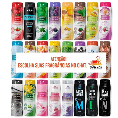 Kit Sabonete Ntimo Feminino Ml Apinil Fragr Ncias Refrescantes