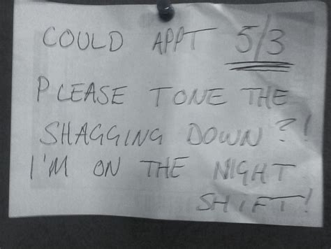 Noisy Neighbours Having Sex During The Day Write Them A Note R Funny