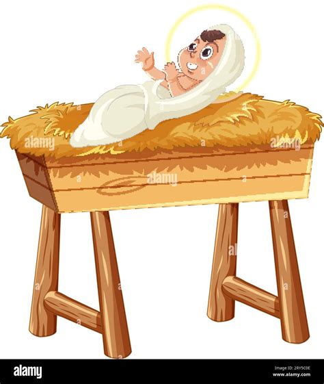 Illustration depicting the biblical scene of Jesus' birth Stock Vector Image & Art - Alamy