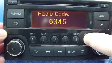 Enter Nissan Radio Code Radio Codes Calculator