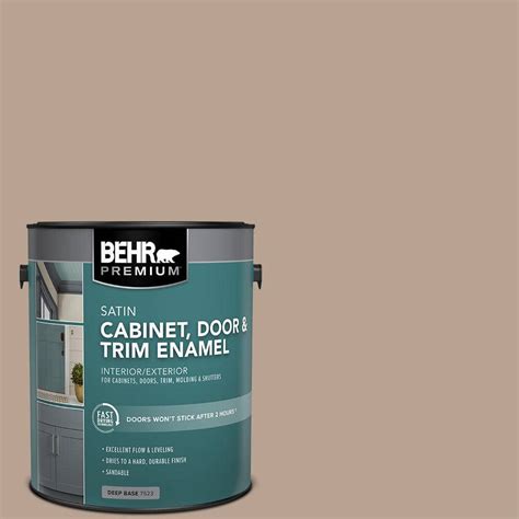 BEHR PREMIUM 1 Gal N190 4 Rugged Tan Satin Enamel Interior Exterior