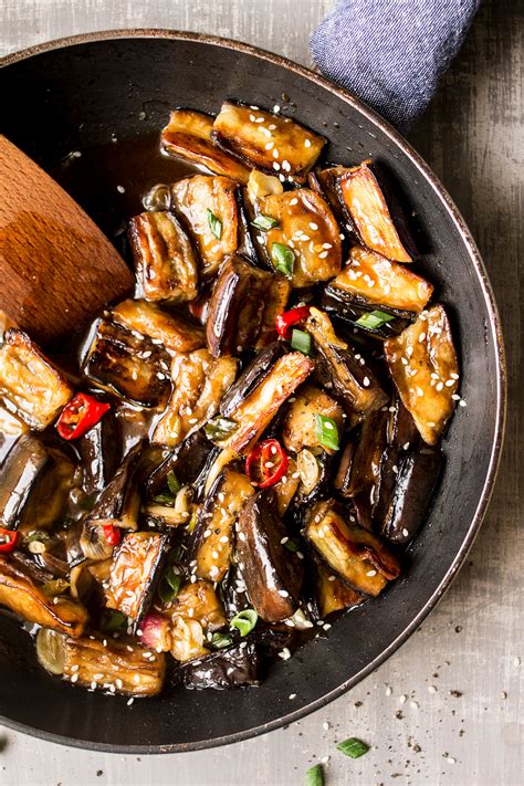 Vegan Chinese aubergine - Lazy Cat Kitchen