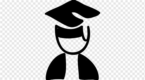 Computer Icons Graduation Ceremony Symbol Doctoral Graduation Ceremony Logo Monochrome Png