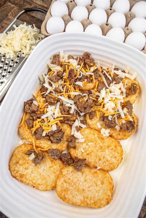 Hissy Fit Hash Brown Patty Breakfast Casserole Plain Chicken