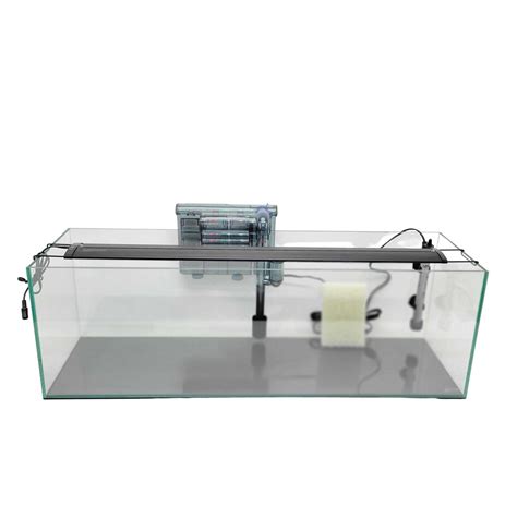 Lifegard Aquatics Gallon Clear Glass Bookshelf Aquarium Pet