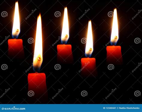 Blazing Candles Stock Image Image Of Objects Prayer 12340441