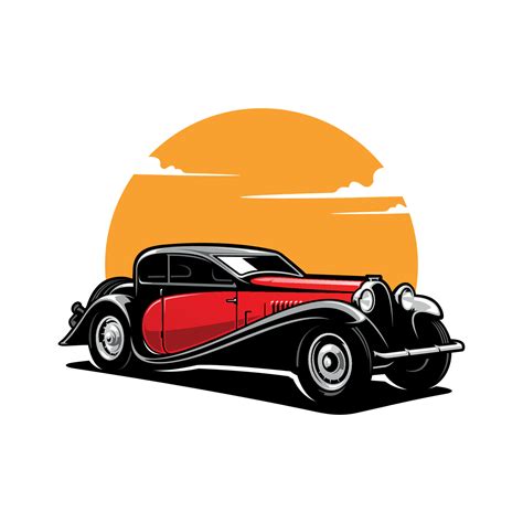 vintage luxury car illustration vector template 21517180 Vector Art at Vecteezy