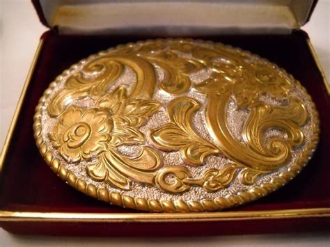 Vintage Crumrine Belt Buckle In Original by SeaPillowTreasures