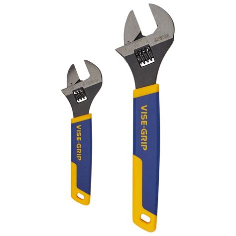 2 Pc Adjustable Wrench Set Irwin