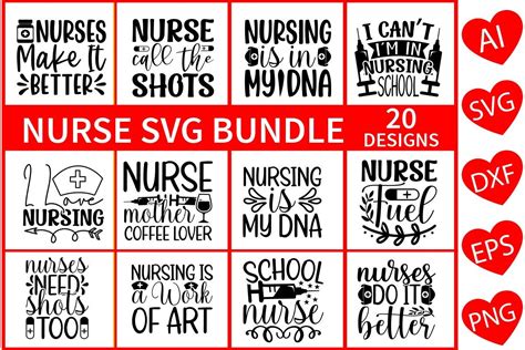 Nurse SVG Bundle Vol.3 Bundle · Creative Fabrica