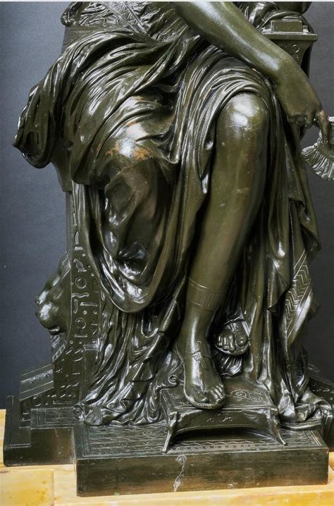 Large patinated bronze statue of Cleopatra, M.Moreau, France 19th ...