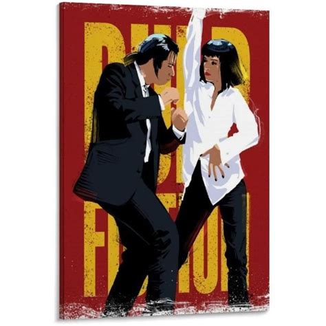 Poster De Film Pulp Fiction HD Sur Toile Art Mural D233coration Moderne