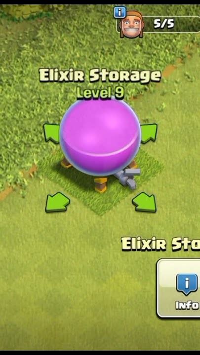 Elixir Storage Level 1 To 16 Clash Of Clans Elixir Storage All Levels Max Youtube