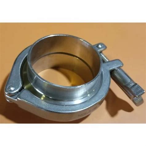 Stainless Steel Silver Ss Tc Clamp For Chemical And Dairy Use