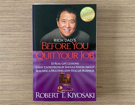 Book Review Robert Kiyosakis Before You Quit Your Job By Aldric