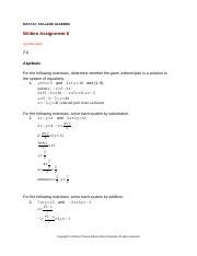 Mat College Algebra Thomas Edison State College