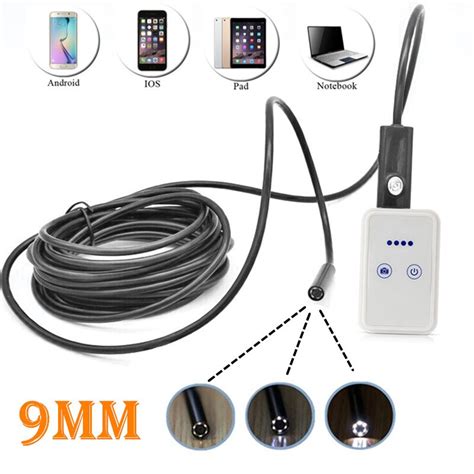 Mm Wifi Android Iphone Endoscope Cam Ra P Vid O Inspection Serpent