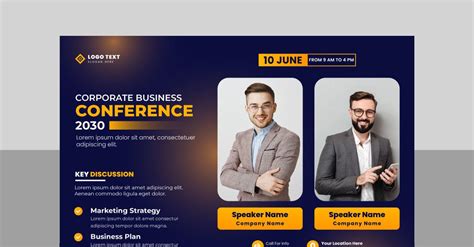 Corporate Business Conference Flyer Template And Business Event Poster