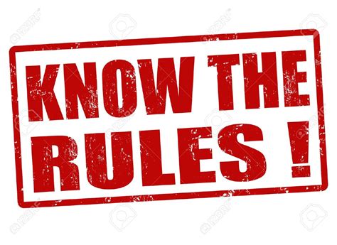 Image 22068882 Know The Rules Red Grunge Rubber Stamp Vector