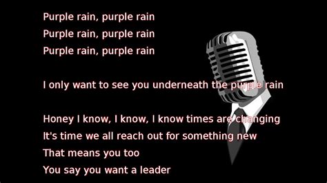 Prince Purple Rain Lyrics Youtube