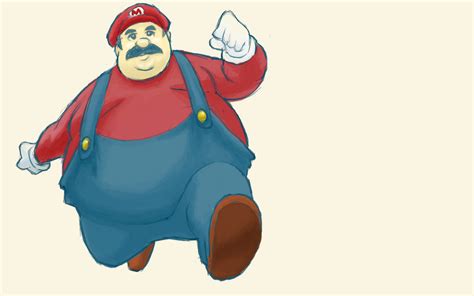 Mario Gone Fat 2 By Gwinchy On Deviantart