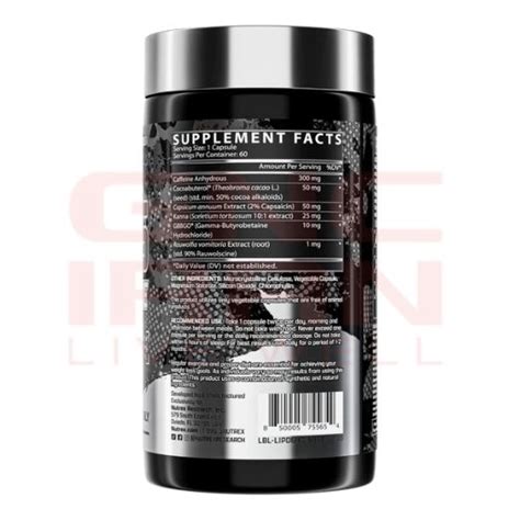 چربی سوز لیپو 6 هاردکور ناترکس Nutrex Research Lipo 6 Hardcore