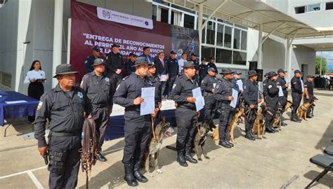 Reconoce SSPC Labor De Binomios Caninos De Corporaciones Policiacas