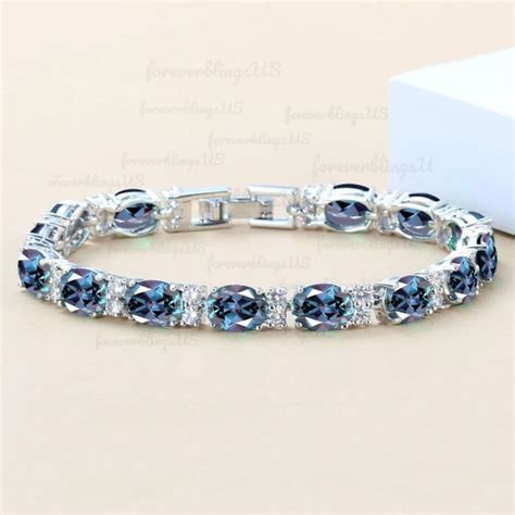 Alexandrite Alexandrite Bracelet Color Changing Gemstone Etsy