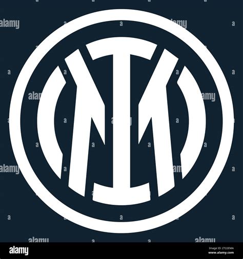 Inter Milan White Logo Italian professional football club, Vector ...