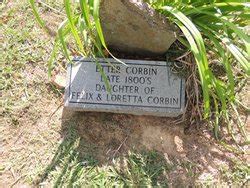 Etter Corbin Mémorial Find a Grave