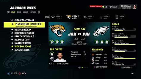 Madden 23 Eagles Vs Jags Week 4 Franchise Mode Youtube