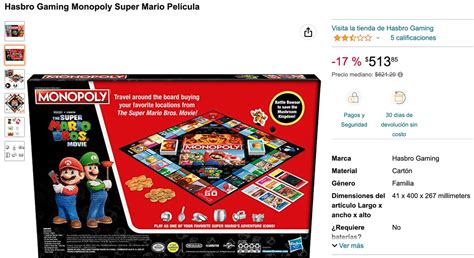 Monopoly De Super Mario Bros La Película Precio Y Dónde Comprarlo Con