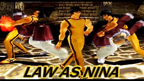 TAS Law With Nina S Moves Gameplay Tekken 3 Arcade Version