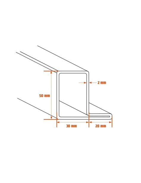 Tube Aile Acier En L X Mm Au D Tail Sur Mesure