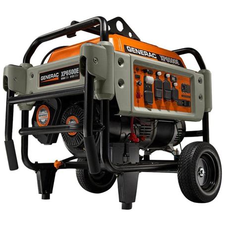 Generac 6500 Watt Gasoline Powered Electric Start Portable Generator Heavy Duty Professional