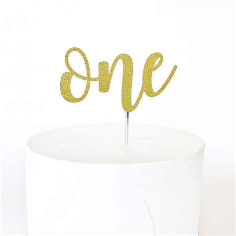 One Cake Topper Etsy