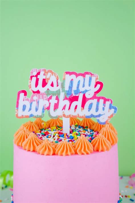 It's My Birthday Cake Topper | Cake Topper for Birthday Cakes - Sweets ...