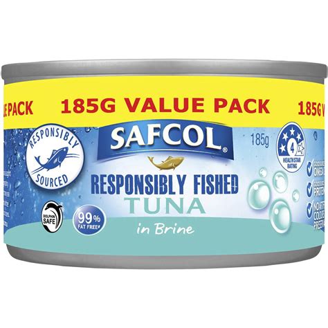 Safcol Tuna In Brine 185g Woolworths