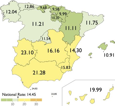 Espa A Tasa De Desempleo Actualizado Octubre